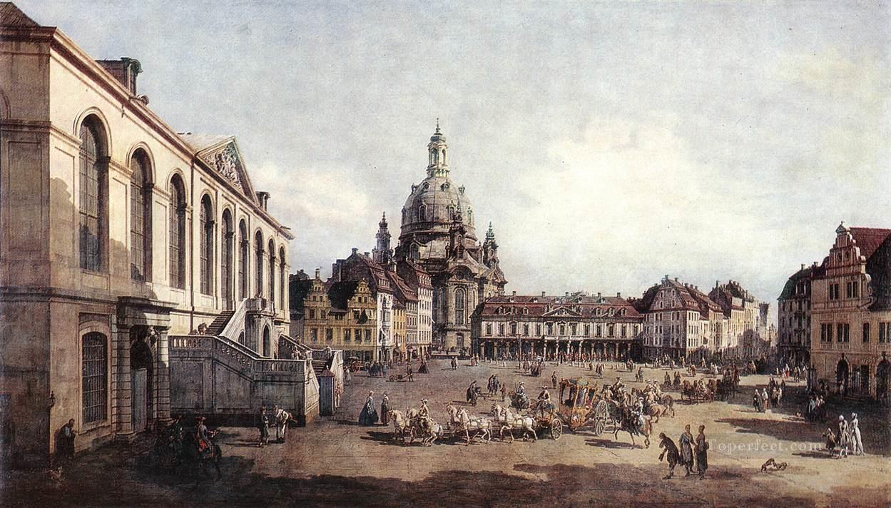 New Market Square In Dresden From The Judenhof urban Bernardo Bellotto Oil Paintings